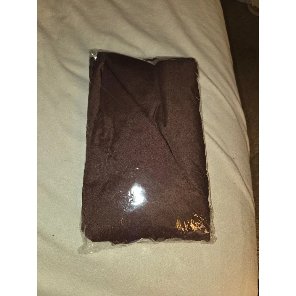 Solid Brown Round Tablecloth Muted Dining Room Decor approx 90